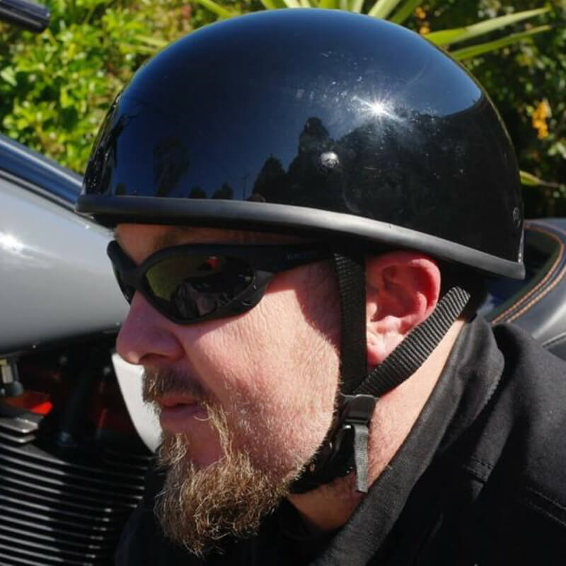 smallest biker helmet