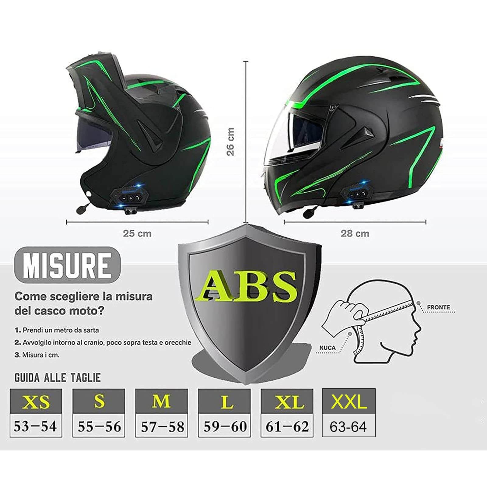 Motorheadset Bluetooth Motorcycle Helmet Outdoor Full Face DOT Approved