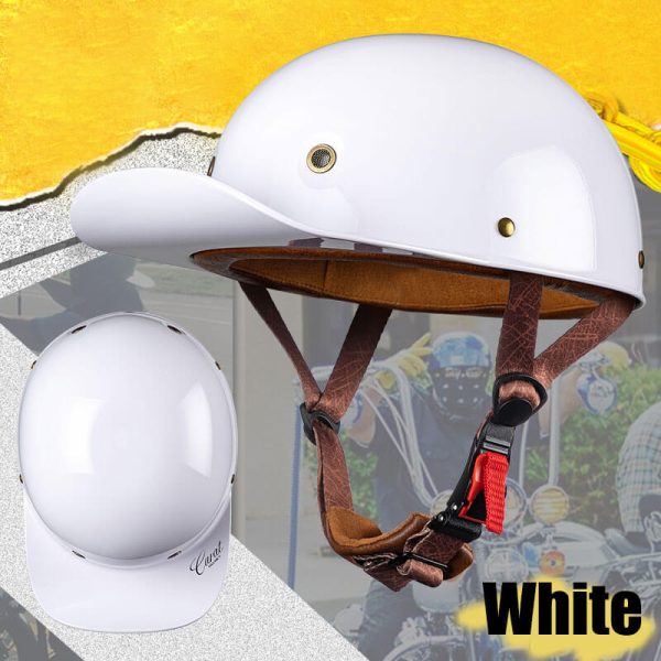 DOT Approved Unique Baseball Cap Motorcycle Helmet Backwards Hat Helmet