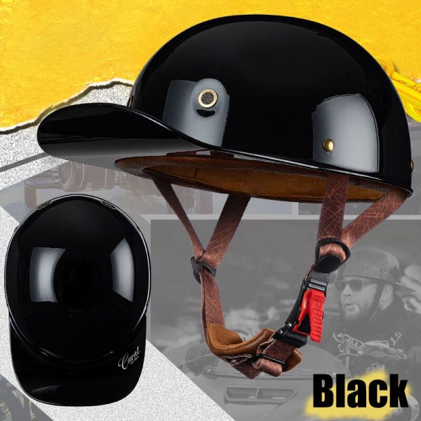 DOT Approved Unique Baseball Cap Motorcycle Helmet Backwards Hat Helmet