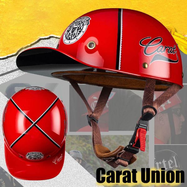 DOT Approved Unique Baseball Cap Motorcycle Helmet Backwards Hat Helmet