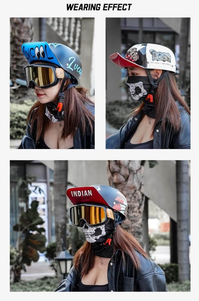 2023 New Fashion DOT Certified Baseball Motorcycle Helmet Show