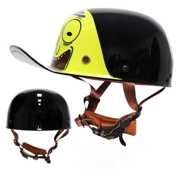 DOT Approved Baseball Style Motorcycle Helmet
