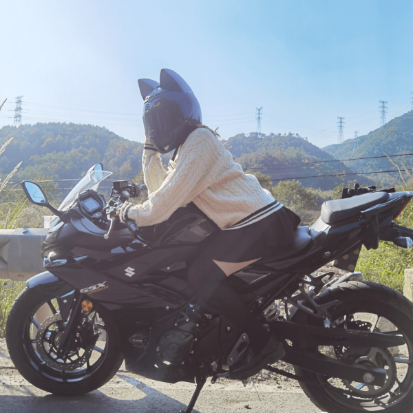 cat ear motorcycle helmet