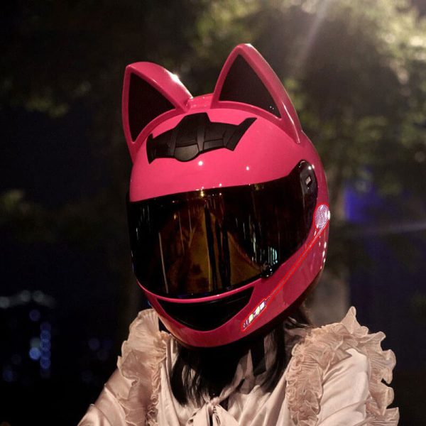 cat ear motorcycle helmet