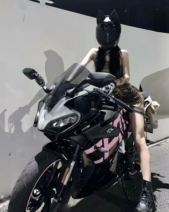 cat ear motorcycle helme