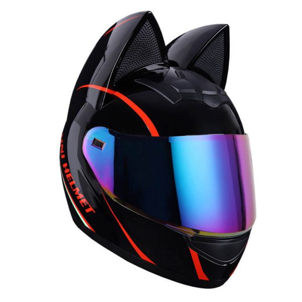 cat ear motorcycle helmet