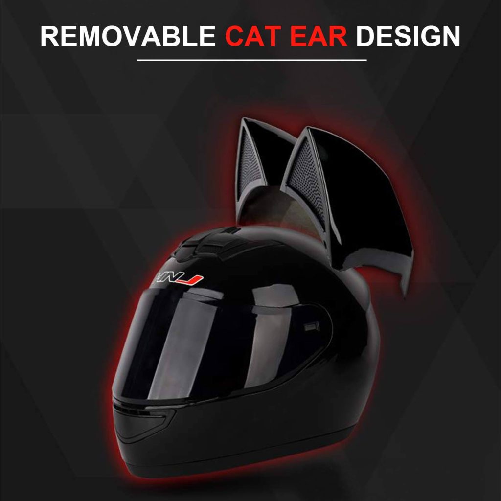 cat ear motorcycle helmet