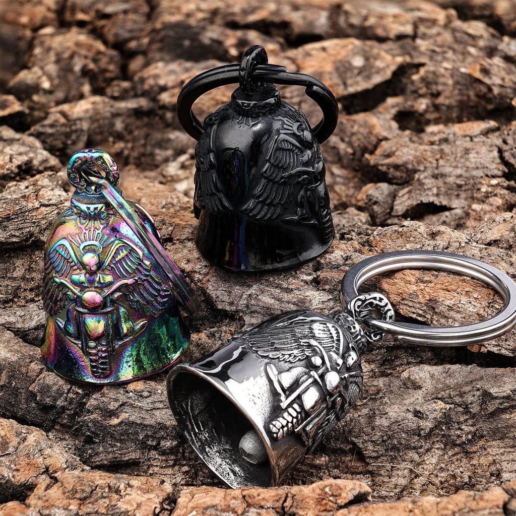 Vintage Motorcycle Riders Bell Motorcycle Good Luck Bell