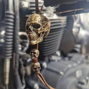 skull motorcycle bell